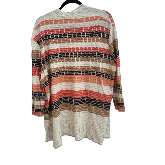 Nic & Zoe Open Front Cardigan Sweater  Silk Blend Women’s Size Petite Medium - Picture 2 of 5